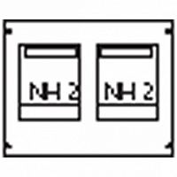 Пластрон для 2 NH2 2ряда/3 рейки |  код. AG 92 |  ABB